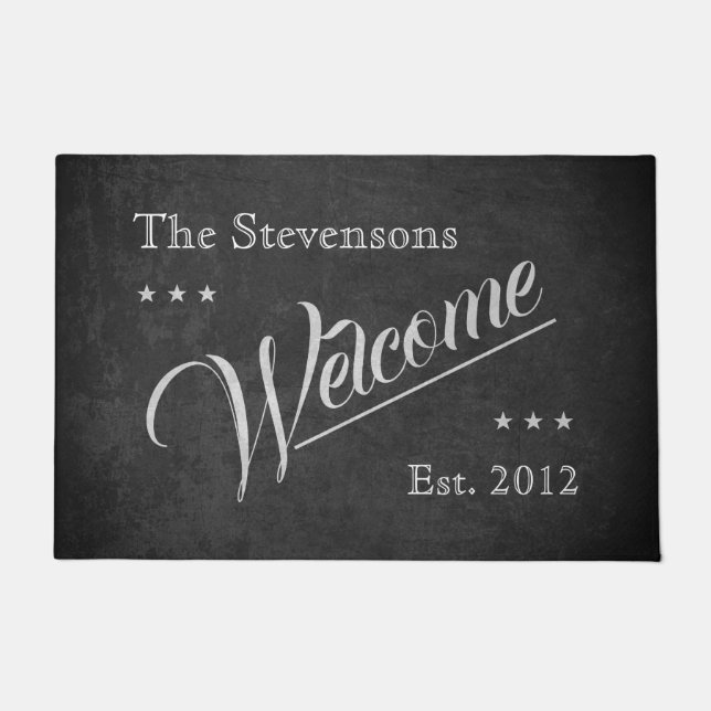 Customizable Welcome  Doormat (Front)