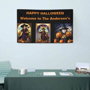 Customizable Welcome Halloween Party Banner. Banner