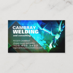 Customizable Welder Consultant Business Cards