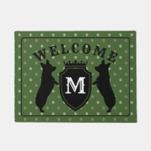 Customizable Welsh Corgi Doormat