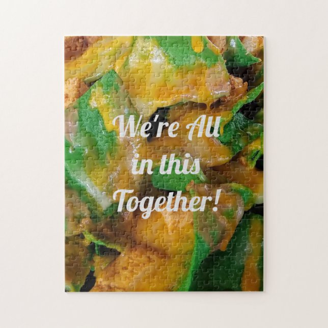 Customizable "We're All in this Together!" Jigsaw Puzzle (Vertical)