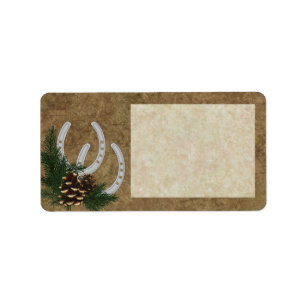Customizable Western Address Stickers