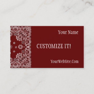 Customizable Western Style Business Cards