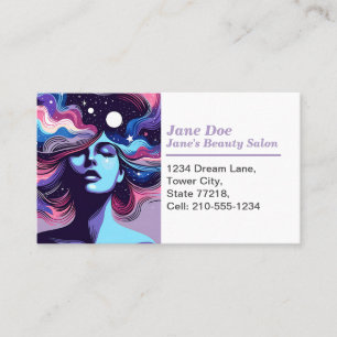 Customizable Whimsical Beauty Salon Appointment  Business Card