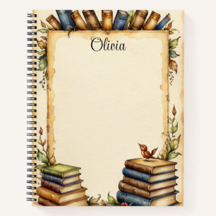 Customizable Whimsical Design on Notebook