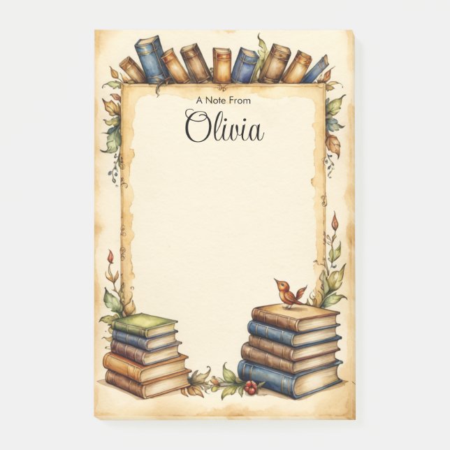 Customizable Whimsical Design on Post-it Notes (Front)