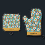 Customizable Whimsical Egg and Bacon Oven Mitt & Pot Holder Set<br><div class="desc">Bring smiles to your kitchen with this happy eggs, bacon, and berries oven mitt and pot holder set, illustrated in a playful pastel watercolor style. Featuring cheerful breakfast favorites and the option to personalize with a name, this whimsical kitchen duo adds charm and personality to everyday cooking and baking. Perfect...</div>