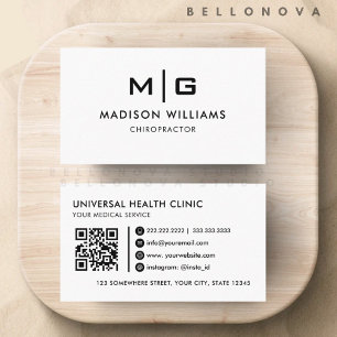Customizable White And Black  Professional  Business Card
