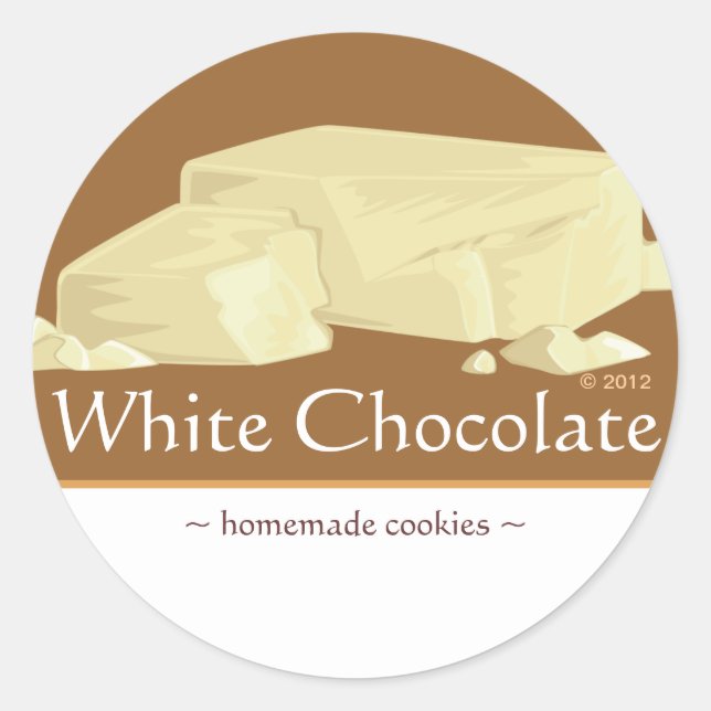 Customizable White Chocolate Stickers (Front)