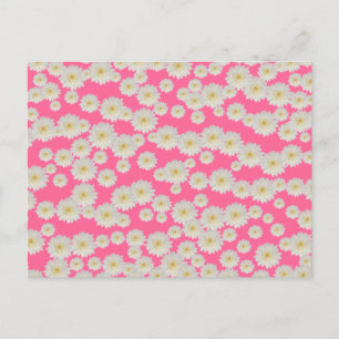 Customizable White Mums Postcard