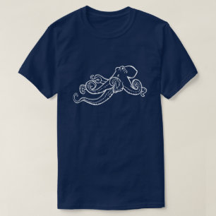CUSTOMIZABLE WHITE OCTOPUS ADD YOUR NAME/PHRASE T-Shirt