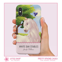 Customizable White Thoroughbred Horse