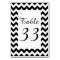 Customizable White Zigzag Numbered