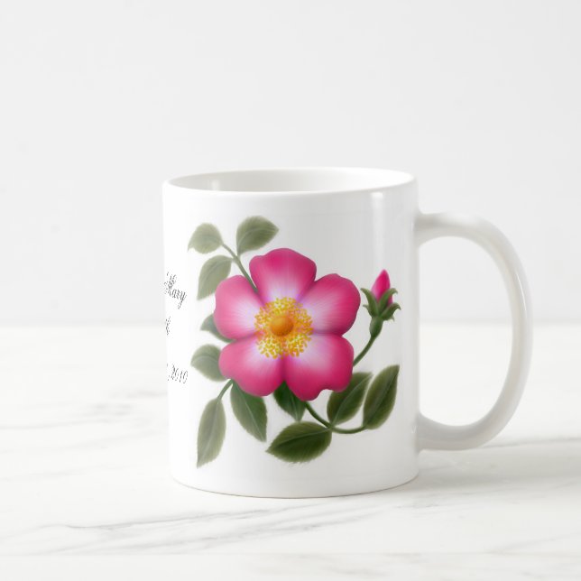Customizable Wild Rose Mug (Right)