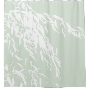 Customizable Willow Silhouette Sea Green Bath