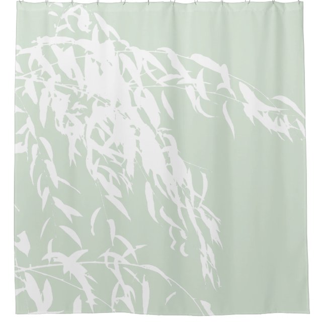 Customizable Willow Silhouette Sea Green Bath (Front)