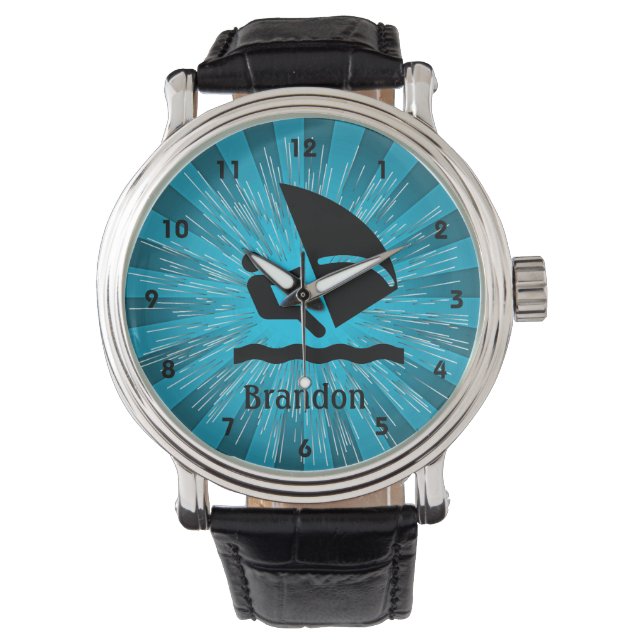 Customizable Windsurfing Design Watch (Front)