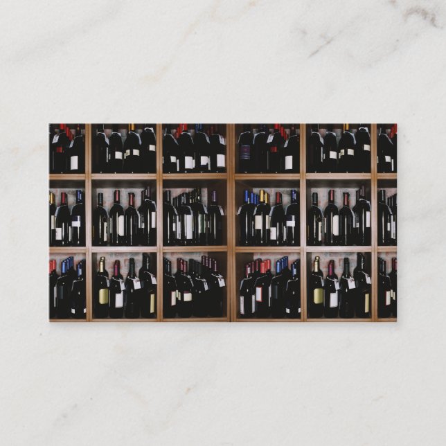 Customizable wine crates business cards (Front)