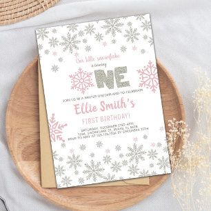 Customizable Winter Wonderland Party Card