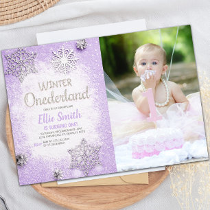 Customizable Winter Wonderland Party Invitations