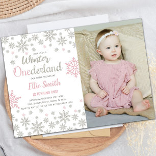 Customizable Winter Wonderland Party Invitations