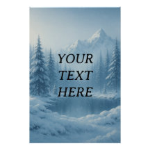 Customizable Winter Wonderland Scene – Tranquil Sn