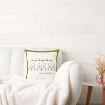 Customizable Winter Wonderland Throw Pillow