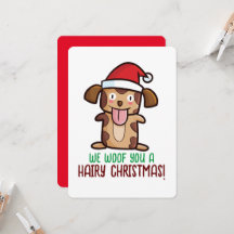 Customizable Wish you Hairy Christmas