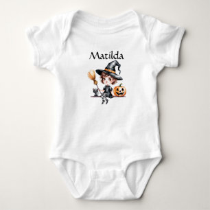 Customizable Witch Baby Suit -Halloween Outfit Bodysuit