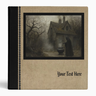 Customizable Witch Cauldron Cottage Binder