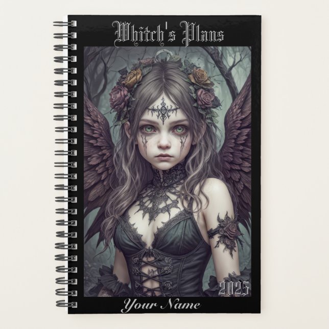 Customizable - "Witch's Plans #2" Planner (Front)