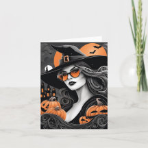 Customizable Witchy Vibes Folding Card