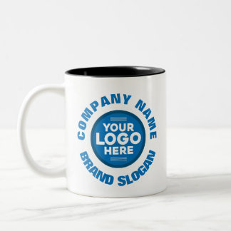 Customizable with Company Name & Logo Two-Tone Coffee Mug