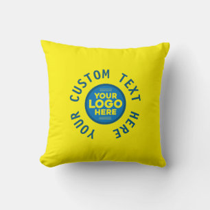 Customizable with Your Text or Logo Here Throw Pil Pillow