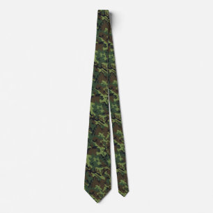 Customizable Woodland Camo Tie