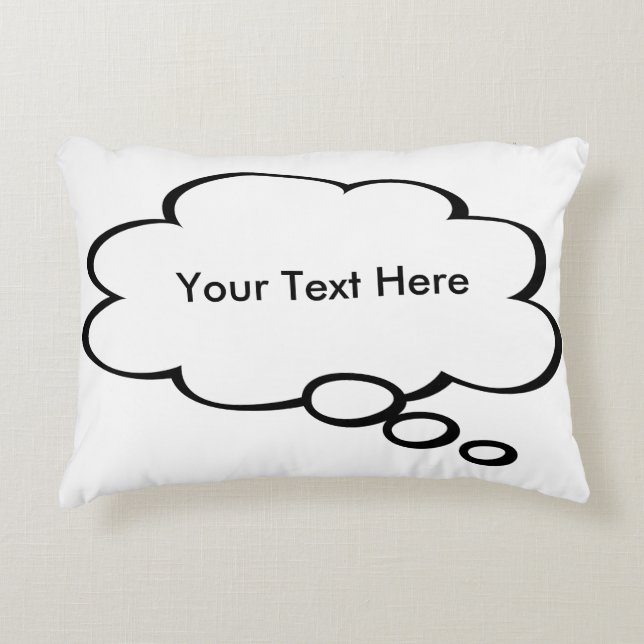 Customizable Word Bubble Pillow (Front)