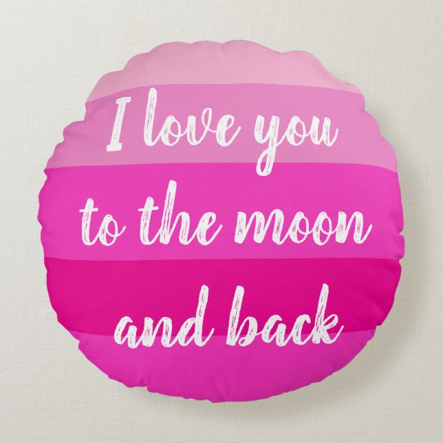 Customizable Words Round Pillow (Front)