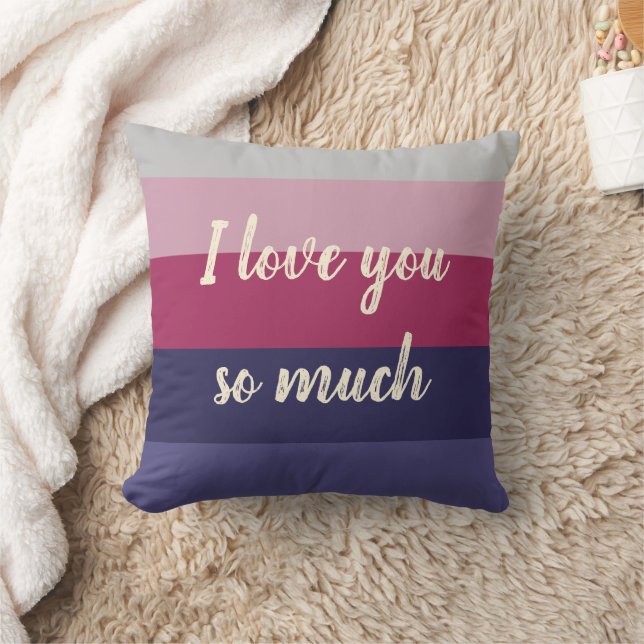 Customizable Words Throw Pillow (Blanket)