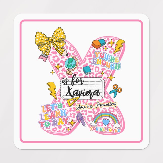 Customizable “X is for” Alphabet Art – Inspiration (Design 1)