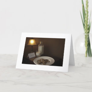 Customizable Xmas Cards Cookies Santa Claus