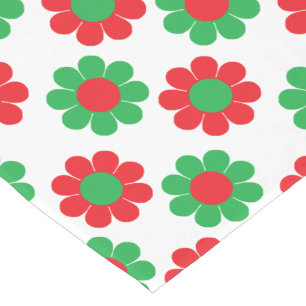 Customizable Xmas Flower Power Long Table Runner