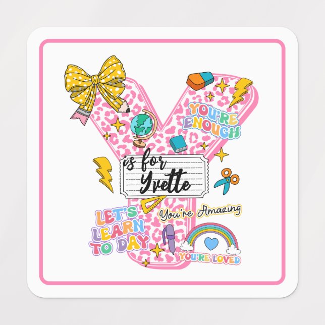 Customizable “Y is for” Alphabet Art – Inspiration (Design 1)