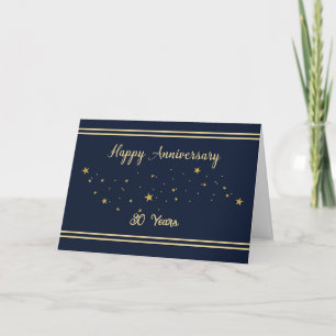Customizable Year 30 Employee Anniversary Gold Card
