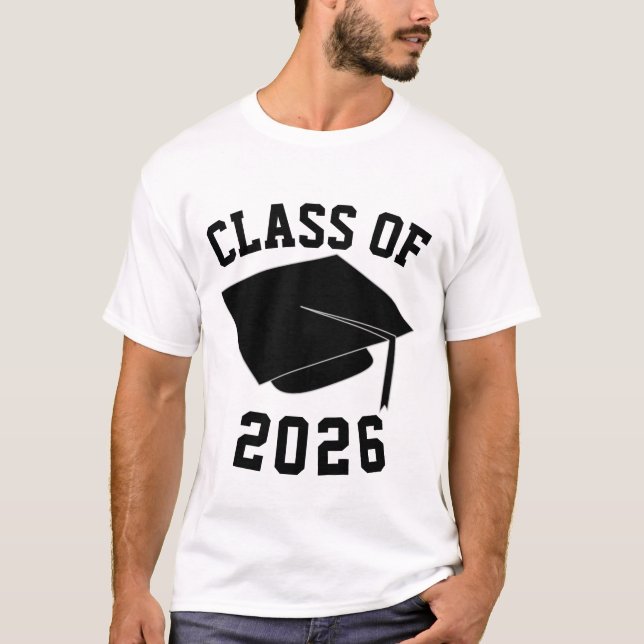 Customizable Year "Class Of" Graduation Shirt (Front)