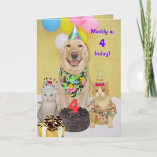 Customizable Year Kid's Birthday Card