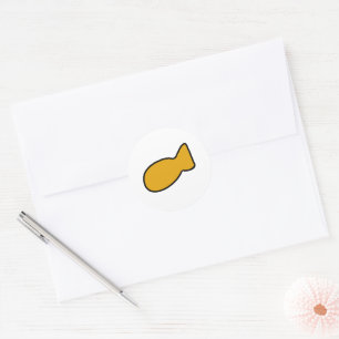 Customizable Yellow Fish Sticker
