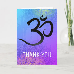 Customizable Yoga Thank You Card