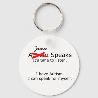 Customizable You Speak Autism Keychain