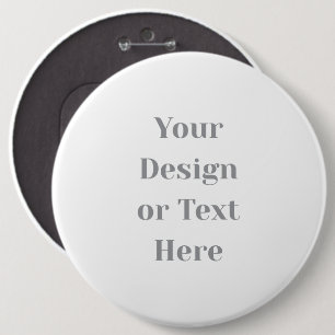 Customizable Your Design or Text Here Personalized 6 Inch Round Button