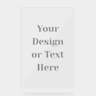 Customizable Your Design or Text Here Personalized Acrylic Sign